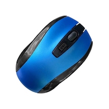 2.4ghz Usb Alıcılı Wireless Mouse Kablosuz Bilgisayar Faresi Mavi Dm-10