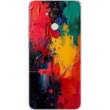 Huawei Mate 20 Lite Uyumlu Renklerin Dansı Baskılı Silikon Kılıf Renkli