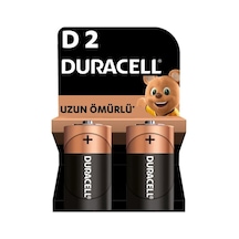 DURACELL BASIC Alkalin D Pil (2’li Paket) – 1,5V
