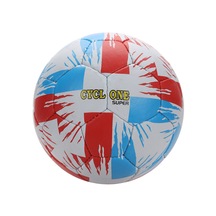 Cyclone Süper El Dikişli 5 Numara Futbol Topu Gri - Mavi - Kırmızı 001