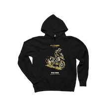 Bmw Çamur Atağı Siyah Fermuarlı Kapşonlu Sweatshirt