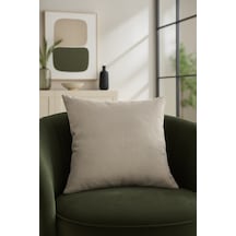 Düz Duck Kırlent Kılıfı Bej 40x40 Bej