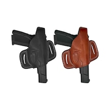Savage Yarım Kelebek Tabanca Kılıfı 12+1 Beretta - Kahve