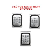Sr-223 Em-w Ip68 Şifreli Proximity Kart Okuyucu 125 Khz Metal Kasa Geçiş Kontrol Sistemi 3 Adet