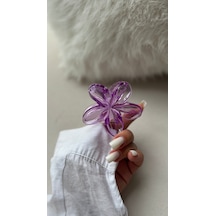 Lotus Mandal Toka Mandal Saç Tokası Kadın Saç Tokası - Aksesuarı Açık Lila