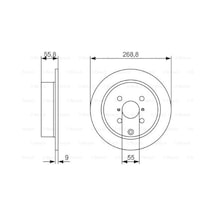 Toyota Yaris P1 99-05 1.3 1999-2005 Bosch Arka Disk 2 Adet