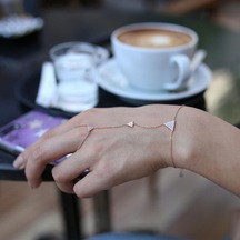 Tasarım Üçgen Şahmeran Rose Gold