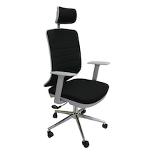 Kaya Ofis Onix Gray Fabric Müdür Koltuğu Çalışma Koltuğu Siyah