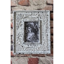 Neiwel Vintage Dorra Resim Ve Ayna Çerçevesi Beyaz