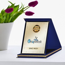 Kişiye Özel Yılın En İyi Ortopedisti Lacivert Plaket Ödülü - 2