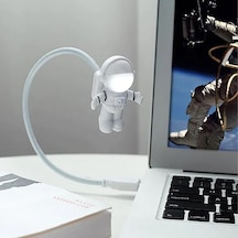 Astronot Lamba Led Usb Gece Lambası Klavye Işığı Kitap Okuma Işığ