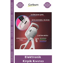 Carlburn Özel Üretim Isıtmalı Şarj Edilebilir Profesyonel Elektronik Kirpik Kıvırıcı