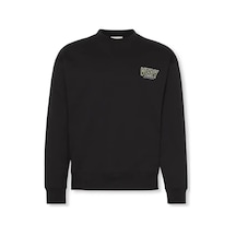 Calvin Klein Premıum Fleece Logo, Ub1 Siyah Erkek Sweatshirt