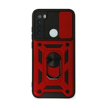 Redmi Note 8 Kılıf Pars Lens Yüzüklü Silikon - Kırmızı Bzsxx00 1