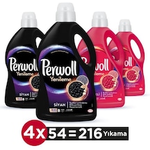 Perwoll Hassas Bakım Sıvı Çamaşır Deterjanı 216 Yıkama Siyah 2 x 2970 ML + Renkli Yenileme 2 x 2970 ML