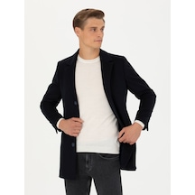 Cacharel Lacivert Yün Karışımlı Ex.slim Fit Palto