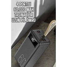 Powerbank 60.000 Mah Dijital Göstergeli 4 Portlu Taşınabilir Çok Renkli 90063371