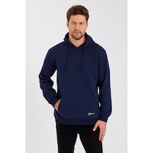 MMetalic Kanguru Cepli Kapüşonlu İçi Pamuklu Erkek Sweatshirt