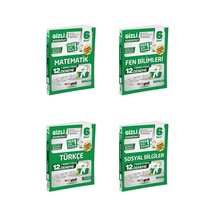 Gizli Yayınları Gizli 2027 6. Sınıf Matematik + Fen + Türkçe + Sosyal Deneme Seti 4 Kitap Maarif Model