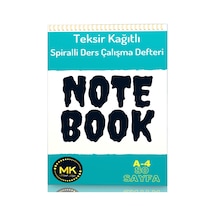 Teksir Kağıtlı Spiralli Ders Çalışma Defteri A4