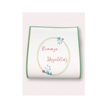 50 Adet Minimalist Çelenk Tasarımlı Kına Hediyeliği 6x6,5 Cm - 3-4 Gr Hijyenik Paketli Dağıtmalık Kına