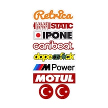Sosyal Medya Etiket Seti M-2 12x26cm Sticker - Etiket