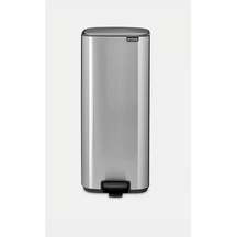 Brb-bra 238147-8710755238147-001-01-bo Matt Steel Fpp Pedallı Çöp Kutusu 30l Gri