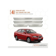 Seat Cordoba 2002-2009 Uyumlu Satine Krom Kapı Koruma Eşiği 4 Par