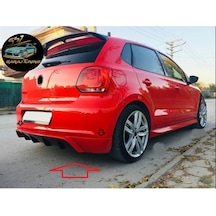 Volkswagen Polo Arka Tampon Difüzör 2010-2014 Fiber Boyasız