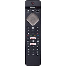 Philips Uyumlu 43PUS Ambilight Netflix-Rakuten TV Tuşlu LED TV Kumandası