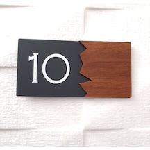 Wooden Serisi Pleksi Kapı Numarası (497986283)