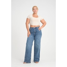 Lacarino 7652 Nita Kadın Jean Pantolon Blue