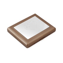 Zekupp Kalp Desenli Metal Sigara Tabakası N11.1013