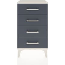 Arges Komodin 4 Çekmeceli 44x30x80 Aytaşı-antrasit Aytaşı