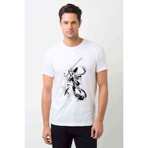 Samurai Jack Baskılı Beyaz Erkek Tshirt (534753345)