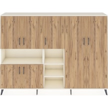 Arges Dolap 13 Raflı 7 Kapaklı 220x30x163 Aytaşı-çam/aytaşı Aytaşı-çam/aytaşı
