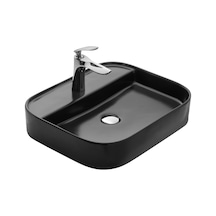 Paluci Anka Matt Black Çanak Lavabo Sırlı