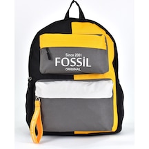 Fossil Unisex Çok Gözlü Günlük Seyahat Okul Sırt Çantası Gri 9512