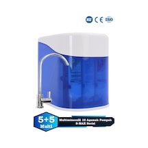 Sumarkt S-max 10 Aşama 12 Lt Metal Tanklı Süper Membran Teknolojili Mineralli Pompalı Su Arıtma Cihazı