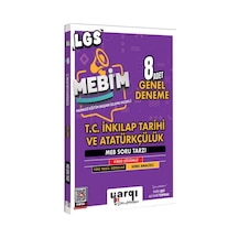 Yargı Ders Arkadaşım 8.sınıf Lgs Hazırlık Mebim Denemeleri - İnkılap Tarihi 8 Adet Genel Deneme