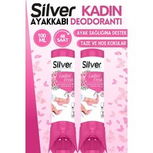 Silver 2 Adet Kadın Ayakkabı Deodorantı Koku  Önleyici 100 Ml La
