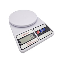 Crown Dijital Mutfak Terazisi - 10 Kg Kapasite, Yüksek Hassasiyetli Hassas Terazi, Dara Fonksiyonlu Tare , Lcd Ekran, Pişirme Ve Diyet İçin Elektronik Gramaj Tartısı, Beyaz Çok Renkli