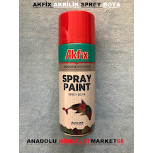 Akfix Sprey Tampon Boyası Parlak Kırmızı Boya 400 ML
