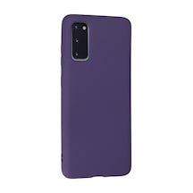 Samsung Galaxy Uyumlu - S20 Kılıf Nano İçi Kadife Silikon - Mor