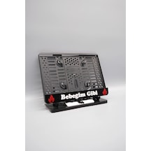 Bebeğim Gibi 3d Kabartmalı Siyah Pleksi Motor Plakalığı - 848647876