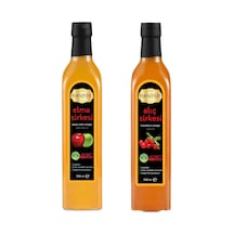 Hanzade Bitkisel Elma + Alıç Sirkesi 500 ML 2'li Set