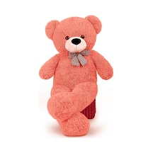 Rengarenk Papyonlu Peluş Ayıcık - 90 CM