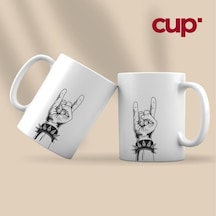 Rock & Roll El İşareti Kupa Bardak