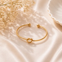 Nora Gold Açık Uçlu Bileklik Altın