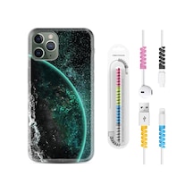Apple Uyumlu iPhone 13 Pro Kılıf Kablo Koruyuculu Green World 1856